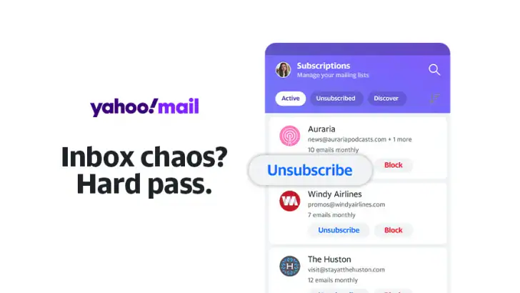 Yahoo Mail feature graphic