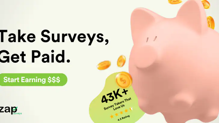 Zap Surveys: Earn Easy Money feature graphic