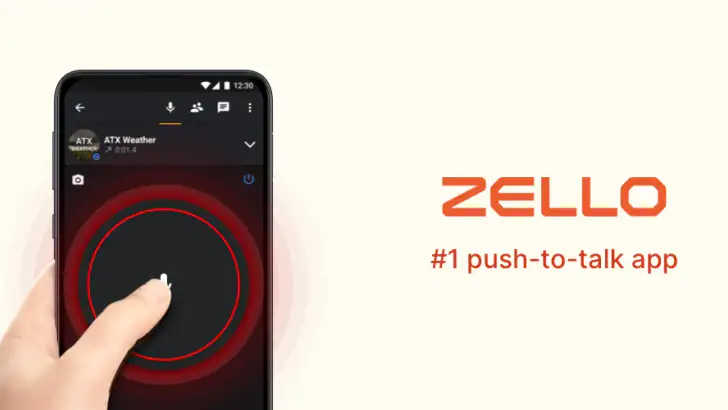 Zello PTT Walkie Talkie feature graphic
