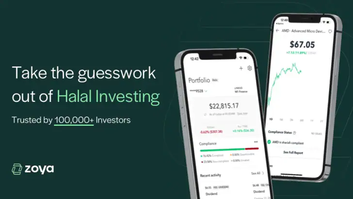 Zoya - Halal Investing App feature graphic