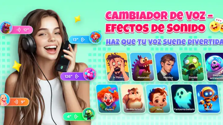 Cambiador de voz – VChanger feature graphic