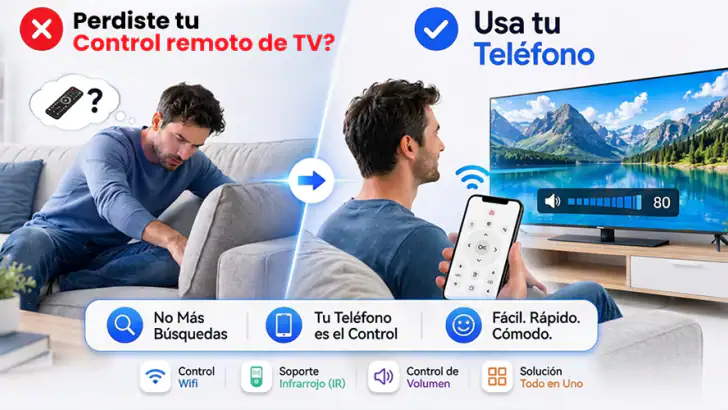 Control remoto universal de TV feature graphic