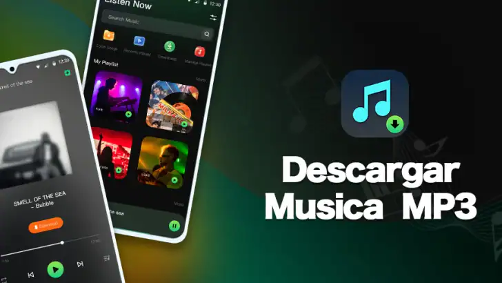 Descarga música ilimitada, MP3 feature graphic