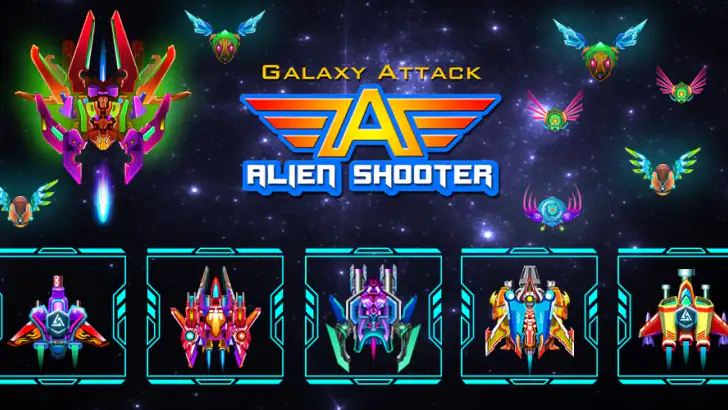 Galaxy Attack: Juego de avion feature graphic