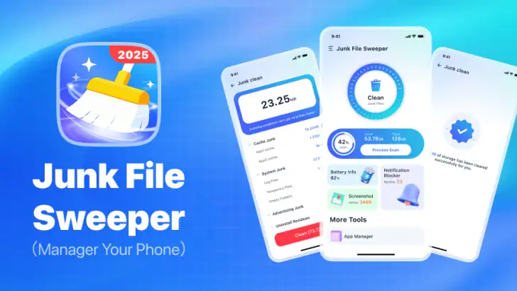 Junk File Sweeper feature graphic