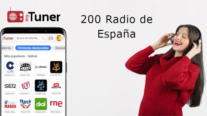 myTuner Radio Online España feature graphic
