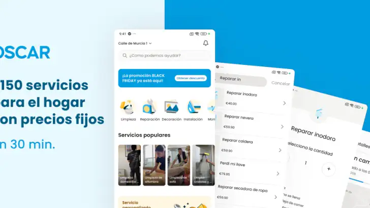 OSCAR: servicios a domicilio feature graphic