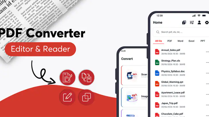 PDF Converter: Editor & Reader feature graphic