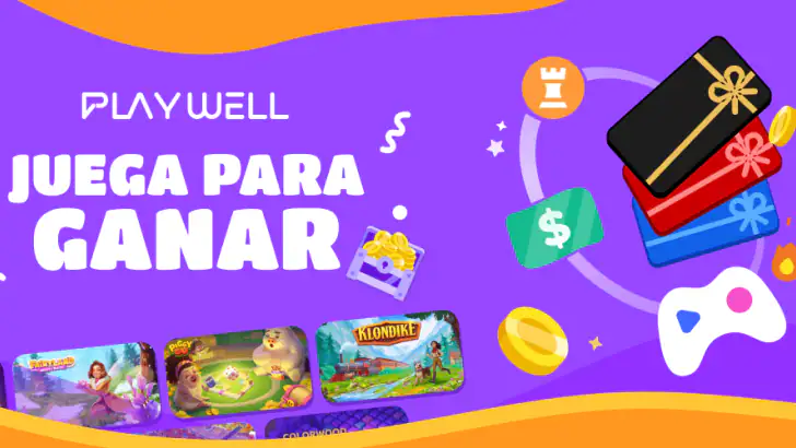 PlayWell：Juega para ganar feature graphic