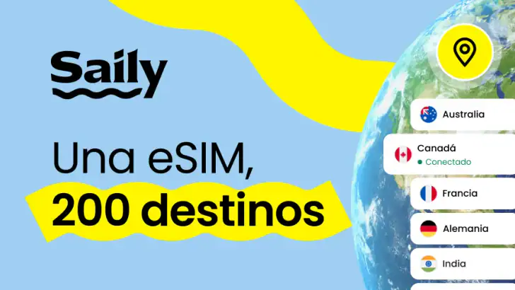 Saily eSIM: datos para viajar feature graphic