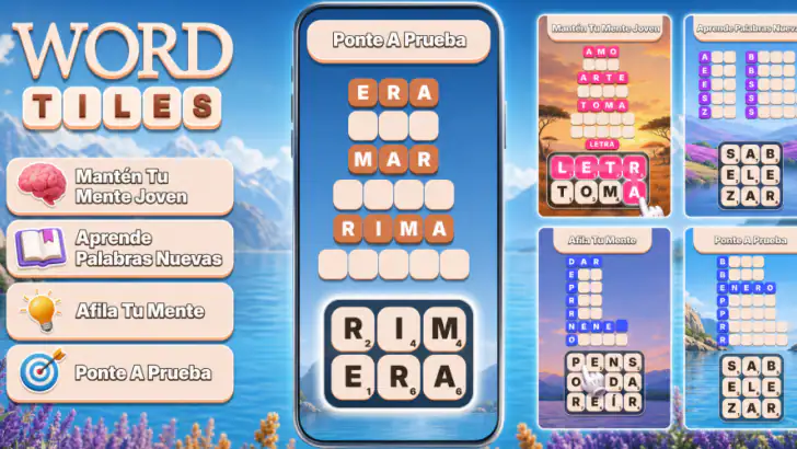 Word Tiles - Juego de Palabras feature graphic