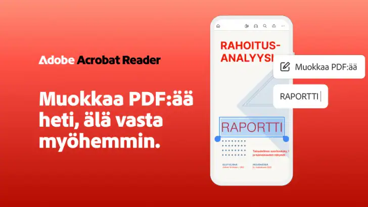 Adobe Acrobat Reader PDF:lle feature graphic