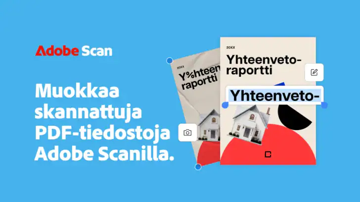Adobe Scan: PDF-skanneri, OCR feature graphic