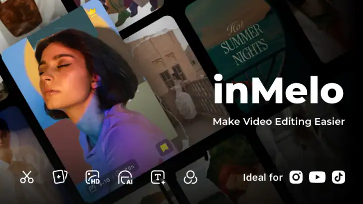 AI Video Editor, Reels: inMelo feature graphic