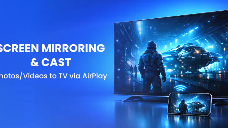 AirCast Phone to TV by AirPlay feature graphic