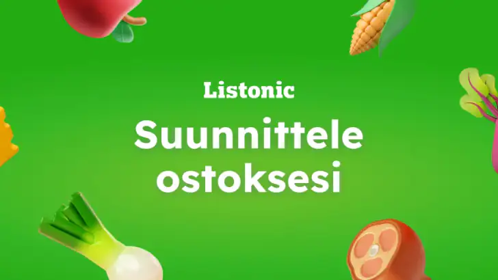Älykäs ostoslista - Listonic feature graphic