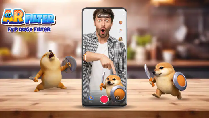 AR Filter: FYP Funny Filter feature graphic