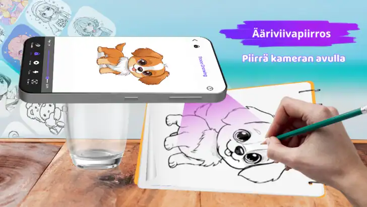 AR Piirustus: Luonnos, Jäljitä feature graphic
