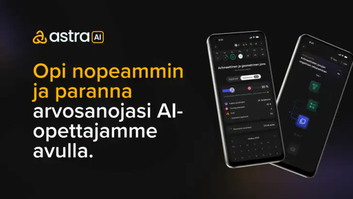 Astra AI: Opiskelu ja kokeet feature graphic