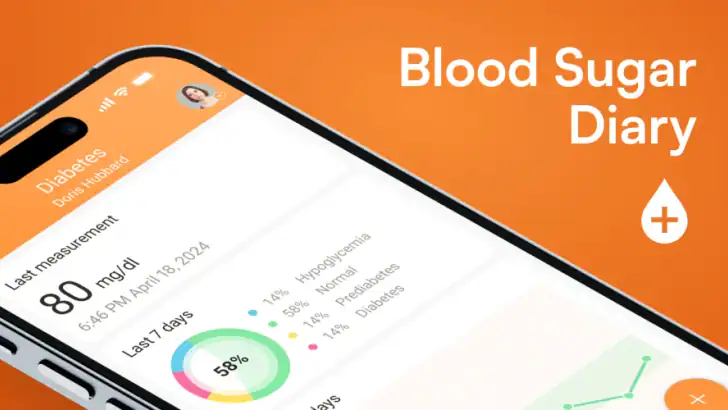 Blood Sugar Diary for Diabetes feature graphic