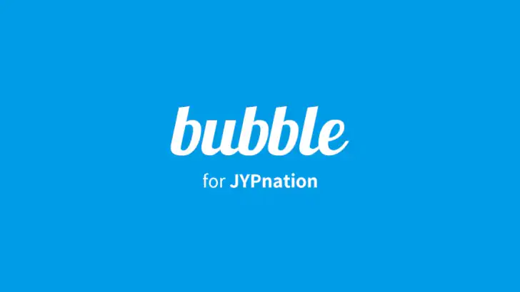 bubble for JYPnation feature graphic