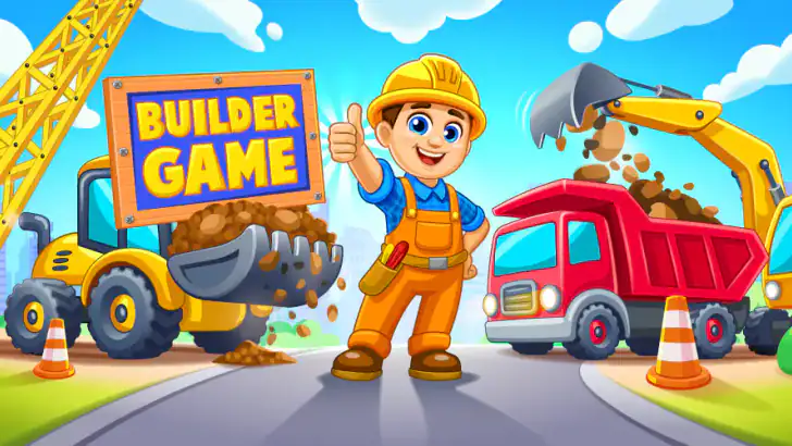 Builder Game (Rakennuspeli) feature graphic