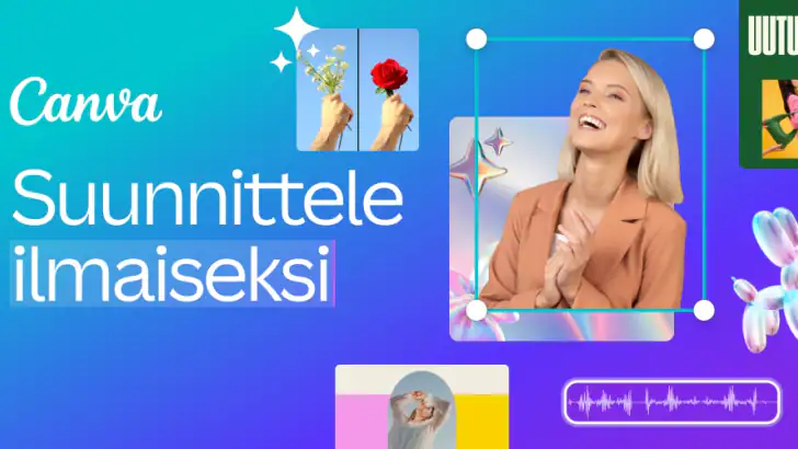 Canva: suunnittelu/kuva/video feature graphic