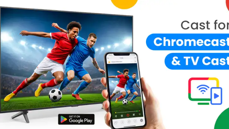 Cast for Chromecast & TV Cast feature graphic