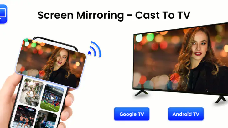 Cast To TV For Screen Mirror feature graphic