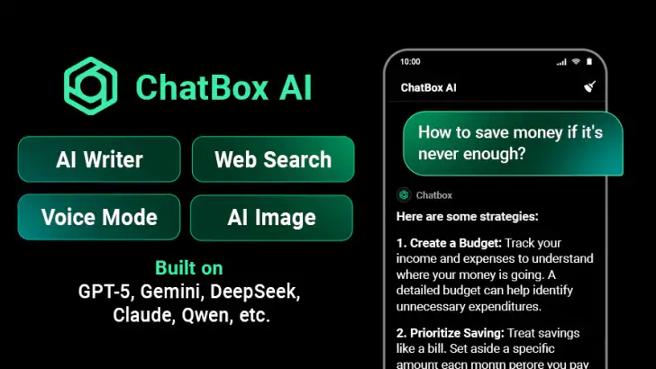 ChatBox: AI Chat Bot Assistant feature graphic