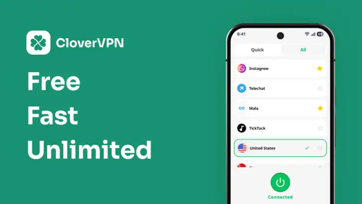 CloverVPN - Fast & Unlimited feature graphic