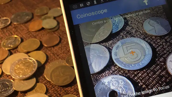 Coinoscope: Coin identifier feature graphic