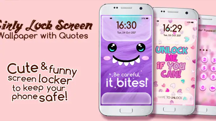 Cute Lock Screen & Wallpapers feature graphic