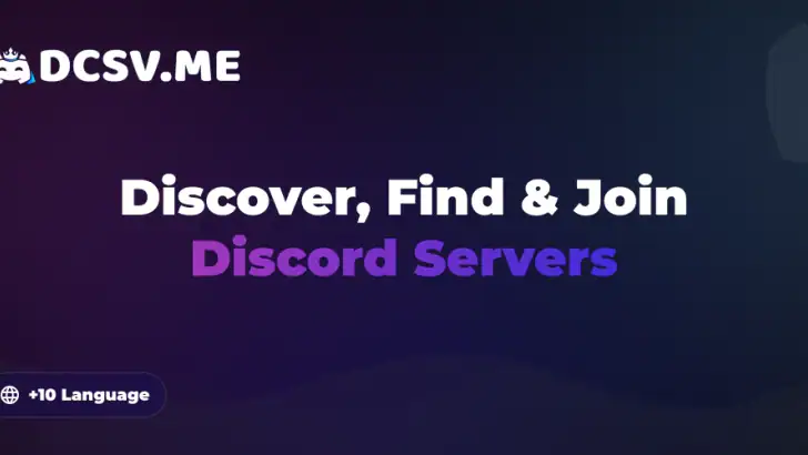 DCSV.ME - Discord Servers List feature graphic