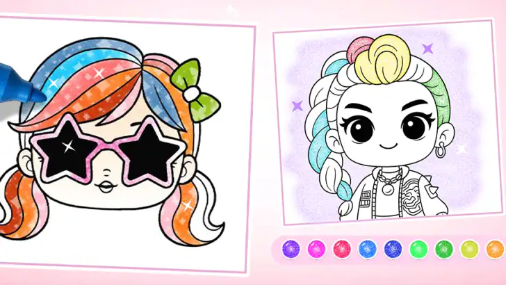 Doll Princess Coloring Games feature graphic