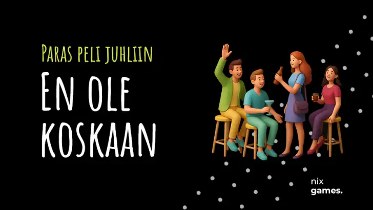 En ole koskaan. Juhlapeli feature graphic