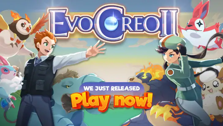 EvoCreo 2 Hirviö RPG Seikkailu feature graphic