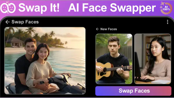 Face, Body Swap - Swap It AI feature graphic