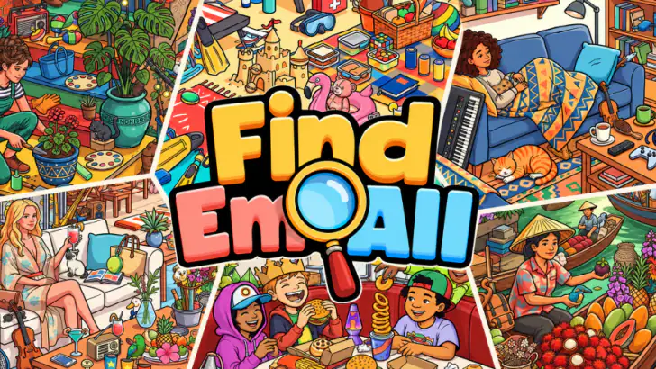 Find Em All! - Hidden Objects feature graphic