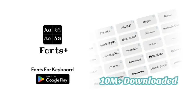 Font Keyboard: Text Fonts+ feature graphic