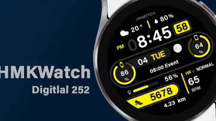 HMKWatch Digital 252 feature graphic