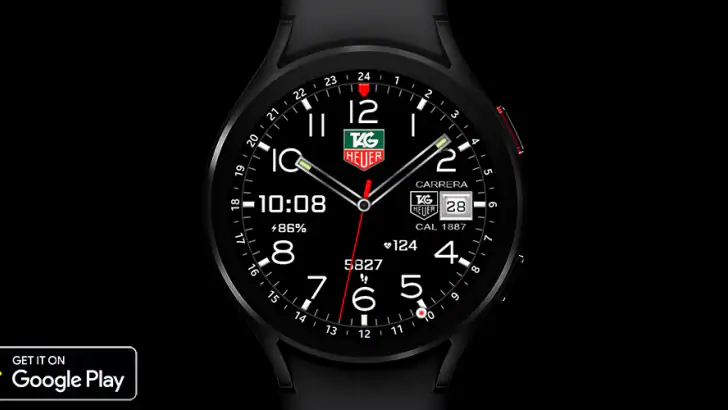 Hybrid TAG Carrera Watch face feature graphic