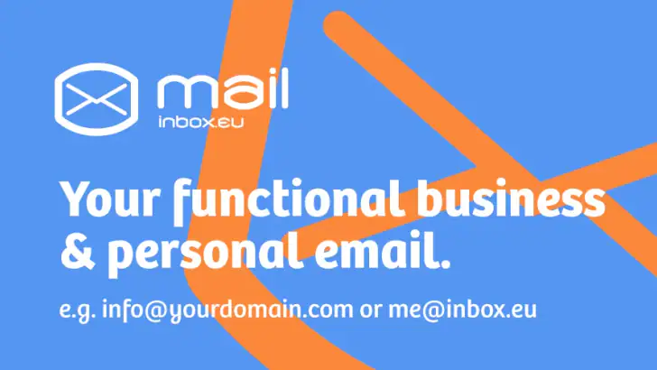 Inbox.eu - business email feature graphic