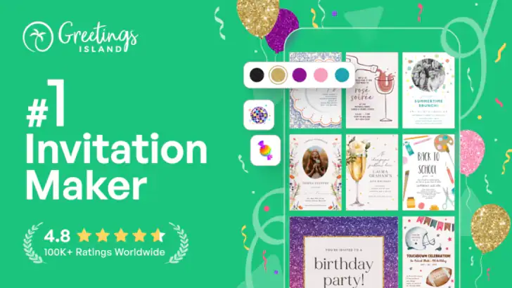 Invitation Maker: Cards & RSVP feature graphic