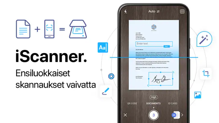 iScanner - PDF skanneri. feature graphic