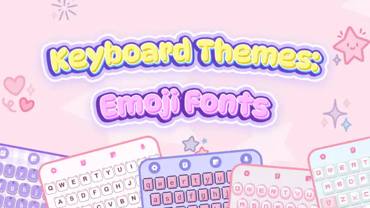 Keyboard Themes: Emoji Fonts feature graphic