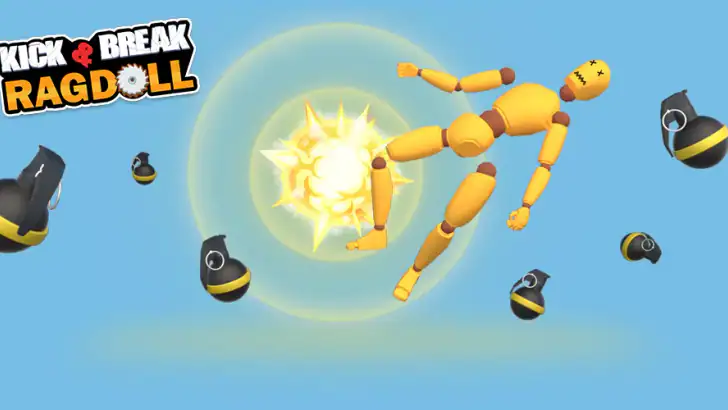 Kick & Break The Ragdoll Games feature graphic