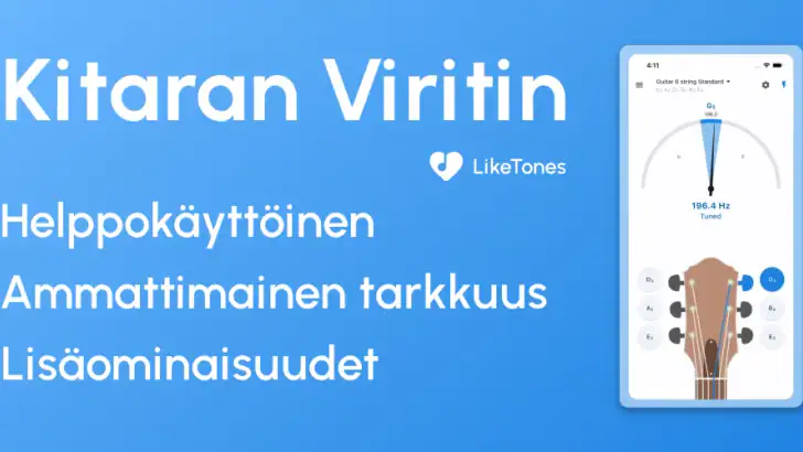 Kitara Viritin - LikeTones feature graphic