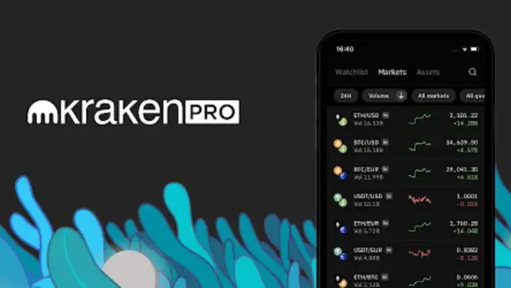 Kraken Pro: BTC Crypto Trading feature graphic