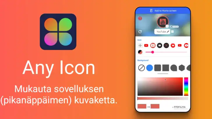 Kuvakkeen vaihtaja feature graphic
